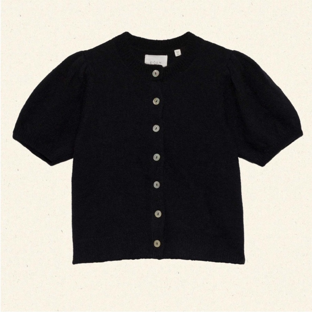 DÔEN NWOT Anisa cardigan in black - Picture 3 of 9